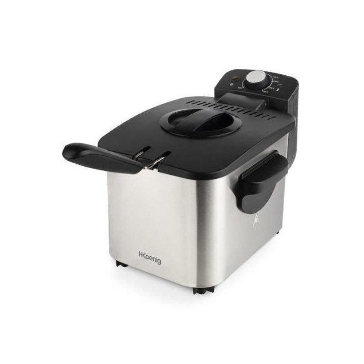 HKoeNIG DFX500 - Friteuse éléctrique - 3 L - 2200W - Température r