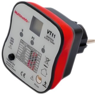 MULTIMETRIX Contrôleur de prises 2 Pôles + terre et de différentiel