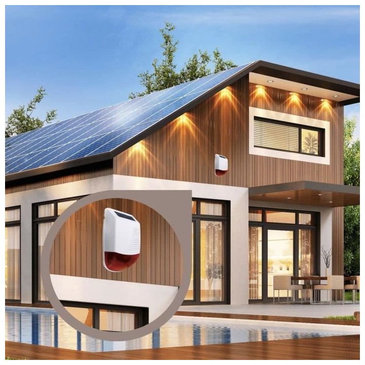 Solar Outdoor Siren WOS301S