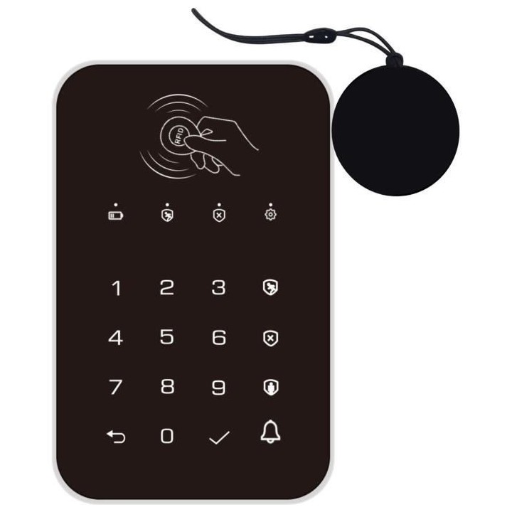 Wireless Keypad WKE301 avec 2 Badges RFID