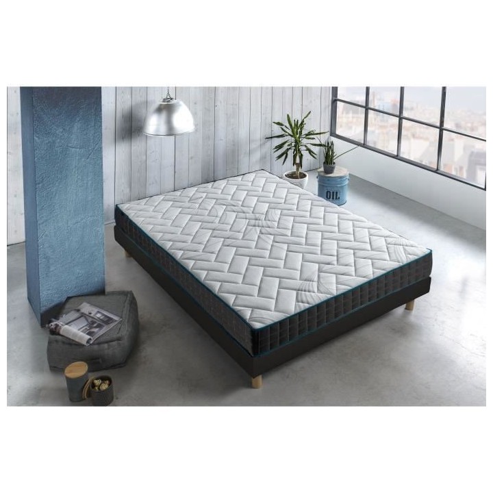 DEKO DREAM GRAPHENE Ensemble matelas + sommier 160x200 - 600 ressorts