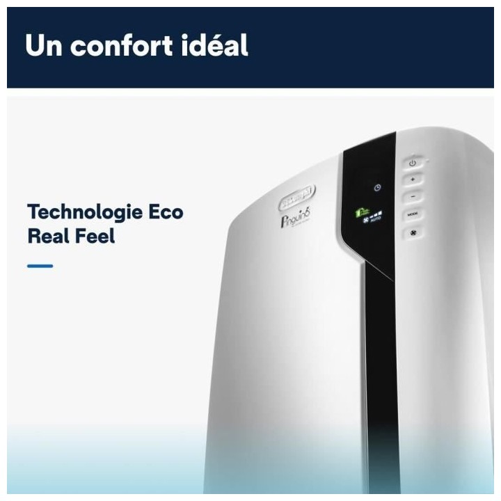 DELONGHI Climatiseur mobile - PAC EX100 SILENT - 2500W - 10000BTU/h -