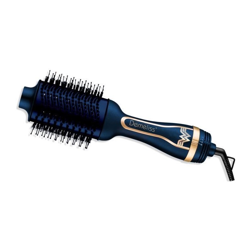 Brosse soufflante volumisante DEMELISS - Design wonder woman - 1200w - 3 réglages de température - revetement céramique - Fon