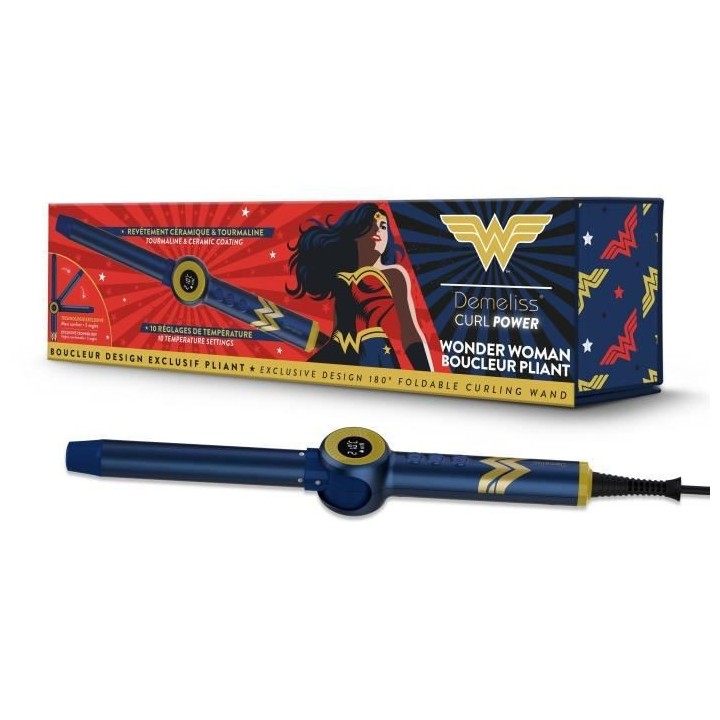 Fer a boucler DEMELISS - Pliant a 180 ° en 3 angles- 25mm - 120°c a