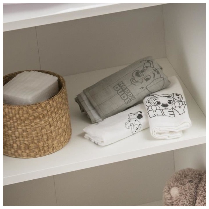 DISNEY 101 Dalmatiens Lot de 3 langes - 60 x 60 cm