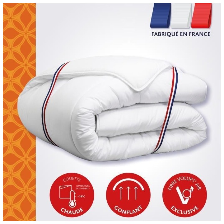 Couette Vancouver DODO Ultra chaude 240/260 Enveloppe 100% Polyester G