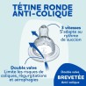 Lot de 3 Biberons DODIE Anti-Colique Initiation+ - Minnie - 270ml - 0-6 Mois - Tétine Ronde - Débit 2