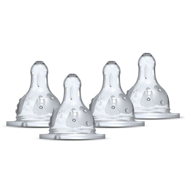 Lot de 4 tétines rondes DODIE Initiation - Débit 2