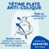 Lot de 4 tétines plates DODIE Sensation - Débit 2