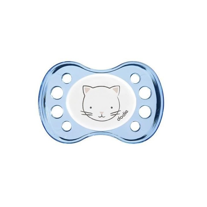 Dodie Sucette Anatomique Naissance +0m Coeur Bleu