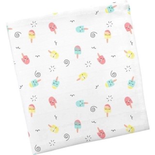 DOMIVA Maxi lange - Bambou 120g/m² - 120x120 cm - Glace rose