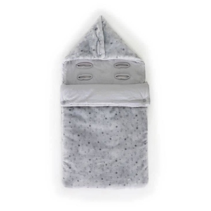 DOMIVA Nid ange Indoor - Jersey 100% coton - Réglable - Gris imprimé