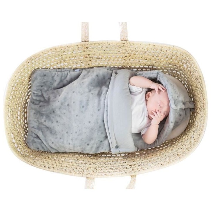 DOMIVA Nid ange Indoor - Jersey 100% coton - Réglable - Gris imprimé