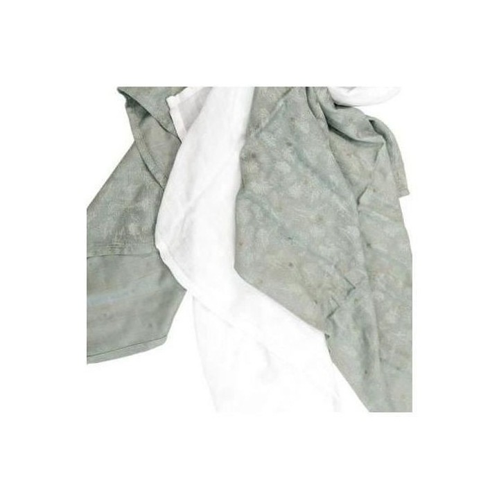 DOMIVA Lot 3 Langes Jungle - Mousseline 100% viscose de bambou - Antib