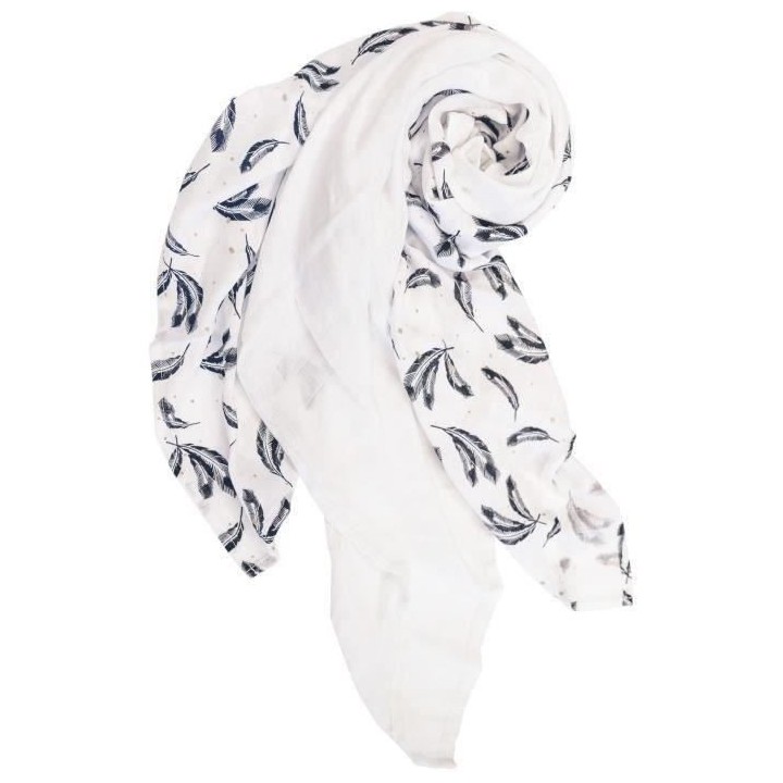 DOMIVA Lot 3 Langes Plumes - Mousseline 100% viscose de bambou - Antib