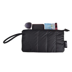 Baby on board - sac a langer - Doudoune Bag noir- sac 24h ouatiné et déperlant tapis a langer, sac repas thermo, trousse acces