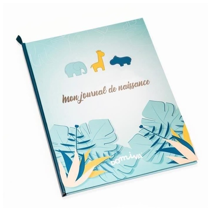DOMIVA Livre naissance Zanimo - Bleu - 31,5 x 22 cm