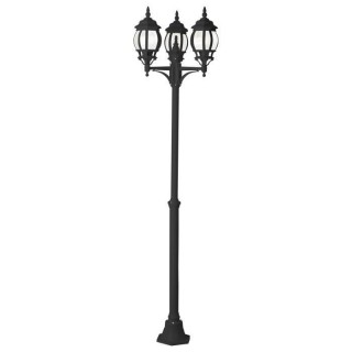 BRILLIANT - ISTRIA Lampadaire extérieur coloris noir - aluminium/verr