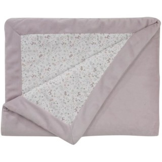 COUVERTURE DOUBLE FACE 75x100 cm LILAS