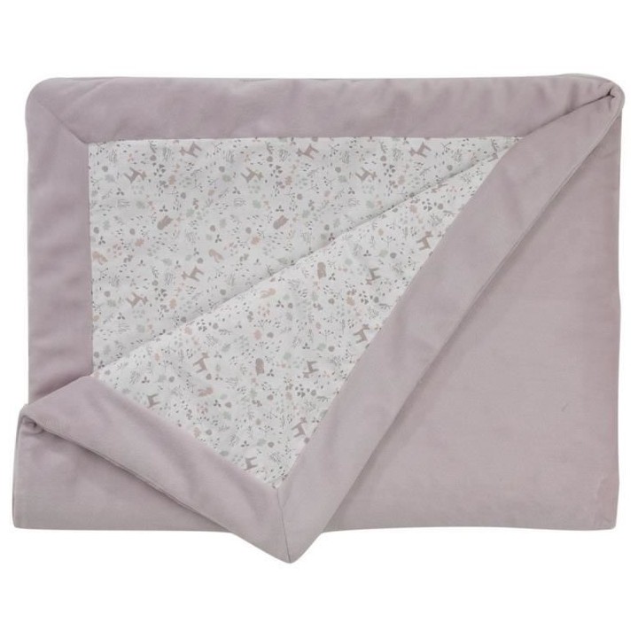 COUVERTURE DOUBLE FACE 75x100 cm LILAS