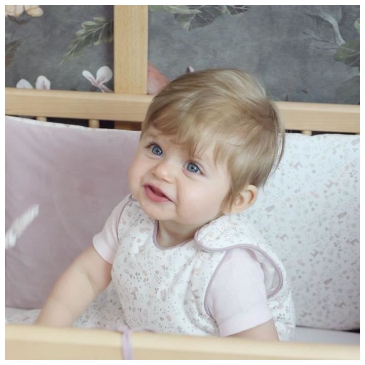 GIGOTEUSE 0-6 MOIS 70 cm IMPRIME LILAS