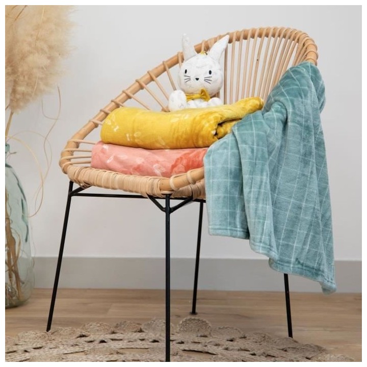 COUVERTURE MICRODOUX 75x100 cm PLUME