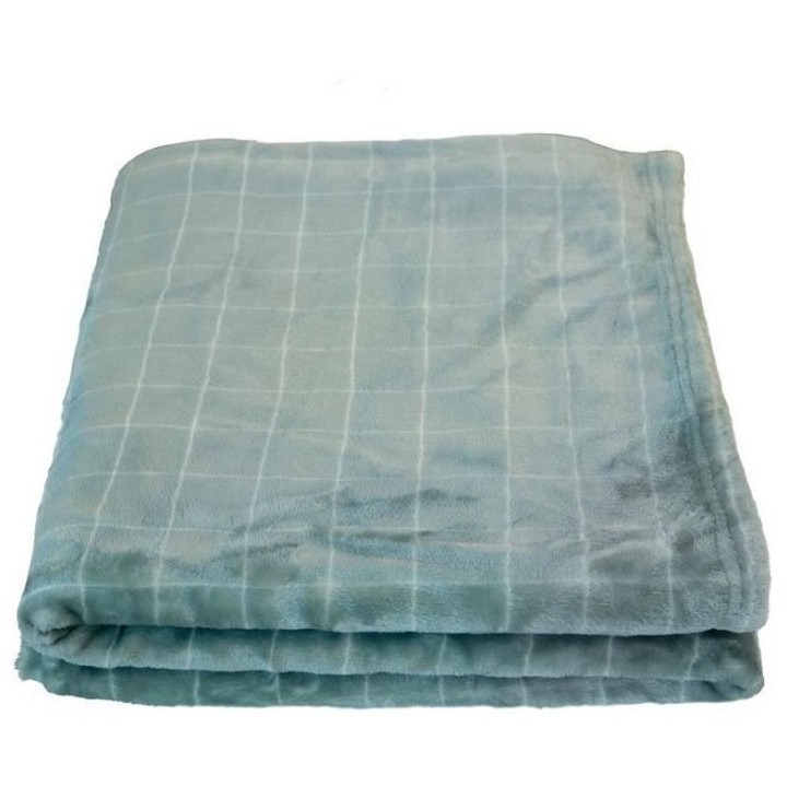 COUVERTURE MICRODOUX 100x150 cm CARREAUX