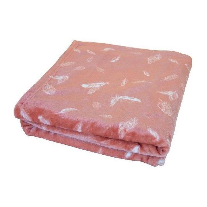 COUVERTURE MICRODOUX 100x150 cm PLUME