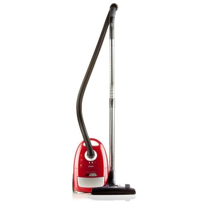 DOMO DO7283S - Aspirateur compact avec sac de 2,5 l .Brosse parquet et