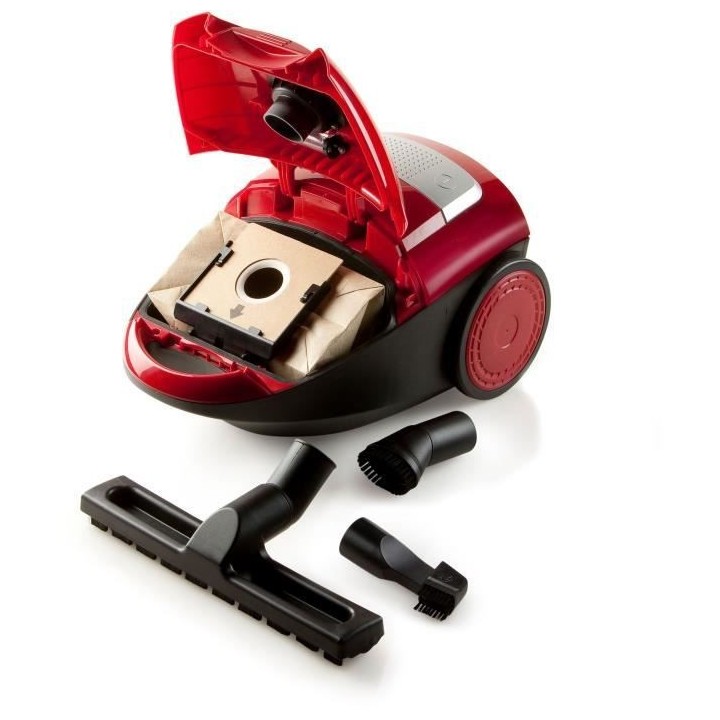 DOMO DO7283S - Aspirateur compact avec sac de 2,5 l .Brosse parquet et