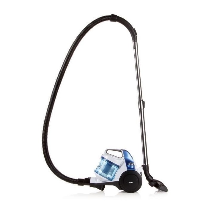 DOMO DO7286S Aspirateur sans sac - 1,5 L - 700 W - Blanc et bleu