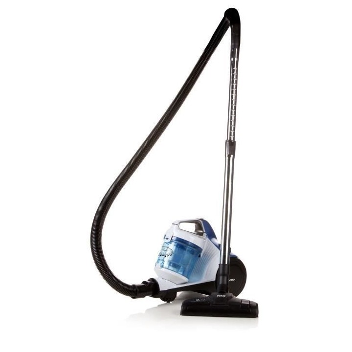 DOMO DO7286S Aspirateur sans sac - 1,5 L - 700 W - Blanc et bleu