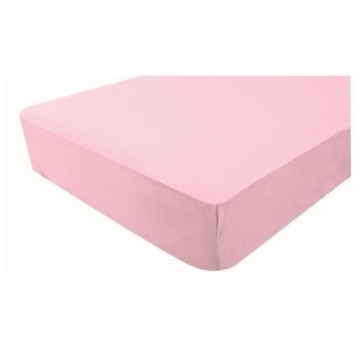 DOMIVA Drap-housse imperméable - Rose - 60x120 cm