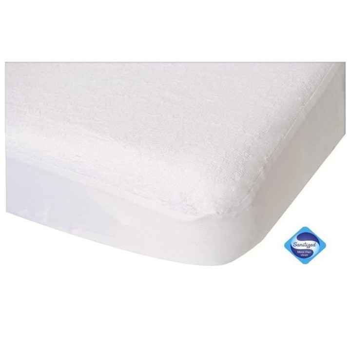DOMIVA Alese Toucan - 100% Coton - Traité Sanitized - Blanc - 60 x 12