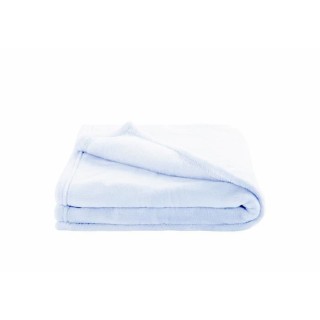 DOMIVA Couverture Microdoux - Microfibre 100% Polyester - Uni - Bleu c