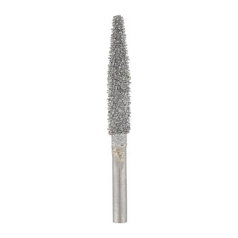 Fraise en Carbure de Tungstene a dents structurées DREMEL 9931 (Pour Sculpter/Graver le Métal/Bois, Ø 6,4mm)