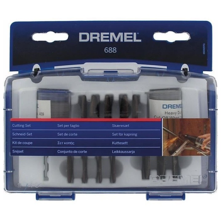 Coffret 69 accessoires DREMEL 688 (Coffret de découpe et tronçonnage