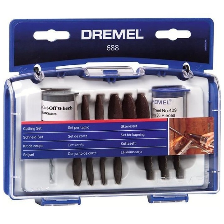 Coffret 69 accessoires DREMEL 688 (Coffret de découpe et tronçonnage