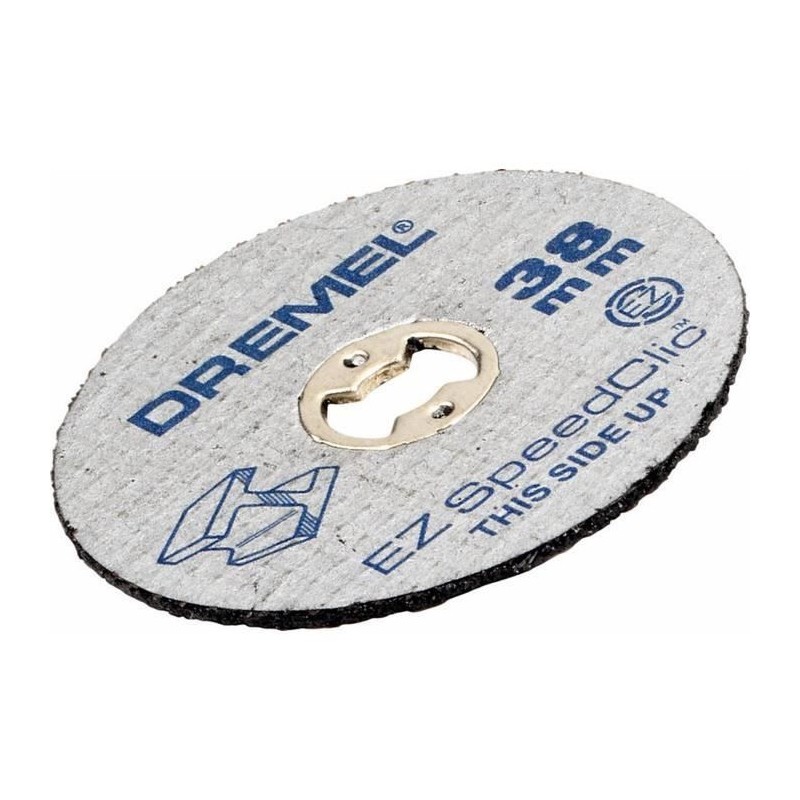 Lot de 12 Disques DREMEL S456B EZ SpeedClic (ø 38mm, Epaisseur 1,2 mm, Pour Tronçonner/Découper les Métaux)