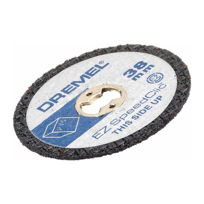 Lot de 5 disques DREMEL S476 EZ SpeedClic (ø 38mm, Epaisseur 1,2 mm pour Découper Plastiques et PVC)