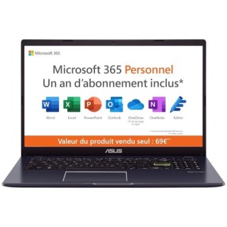 PC Portable ASUS VivoBook 15 E510 |15,6 HD - Intel Pentium Silver N503