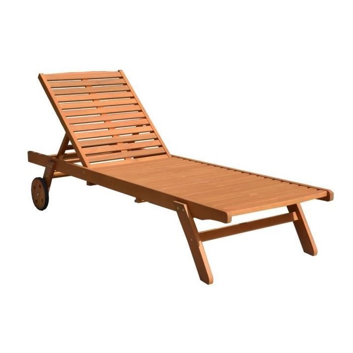 Bain de soleil en eucalyptus FSC - 1 personne - RAUHA - Marron