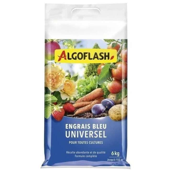 Engrais Bleu Universel - ALGOFLASH NATURASOL - 6 kg