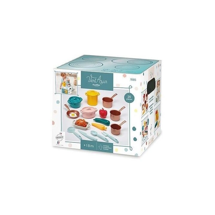 Batterie de casseroles - Vert Azur ECOIFFIER