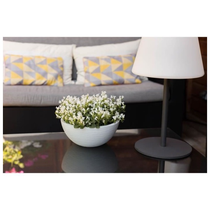 EDA Pot Vasque Graphit'UP Ø 25 cm - 3,3 L - Blanc cérusé