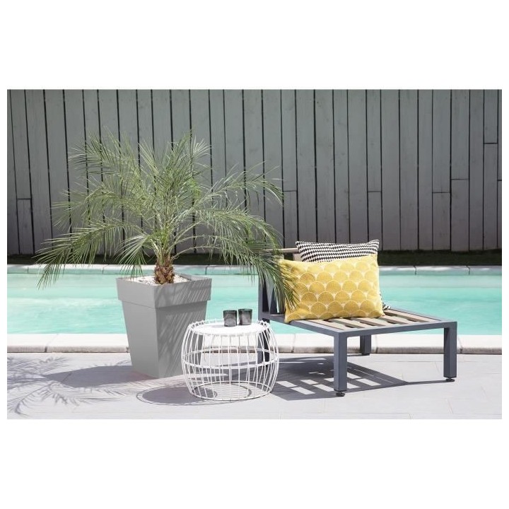 EDA Pot de Fleur Carré Mi-Haut TOSCANE - 51 L - 39 x 39 x H 53 cm - G