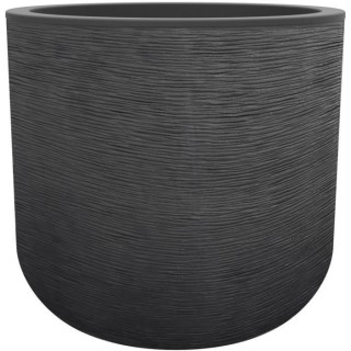 EDA PLASTIQUE - Pot rond 50 cm Graphit'Up - 67 L - Gris anthracite