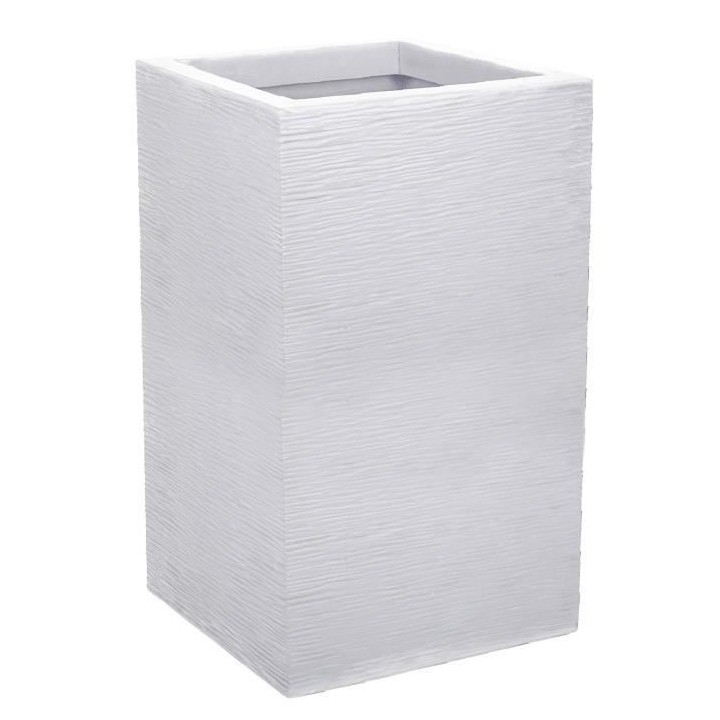 EDA Bac a Fleurs Carré Haut Graphit Up - 36 L - 29,5 x 29,5 cm x 49,5