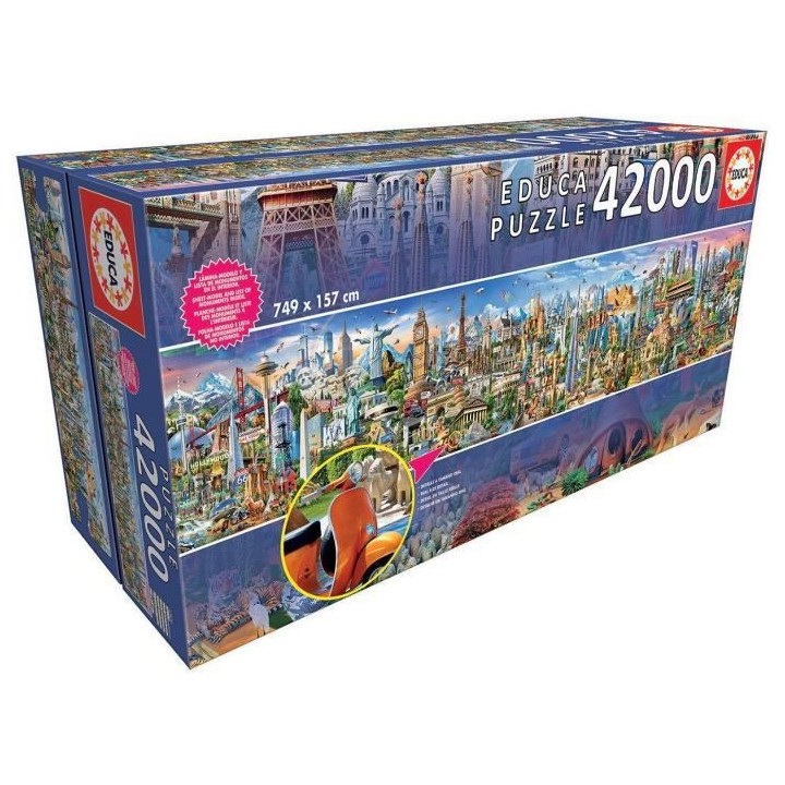 EDUCA - Puzzle - 42000 Le tour du monde