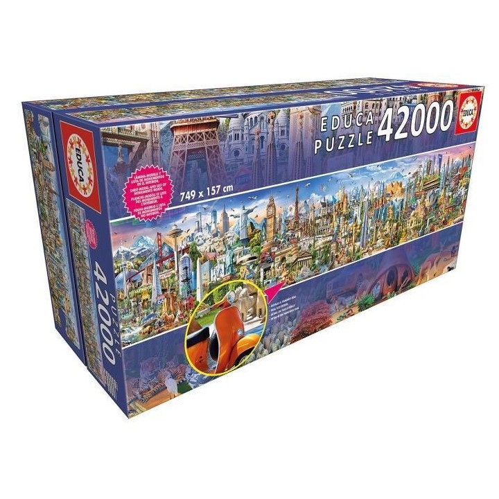 EDUCA - Puzzle - 42000 Le tour du monde